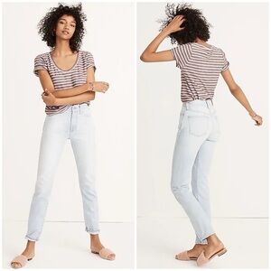Madewell The Perfect Vintage Jean Straight Leg Fitzgerald Light Wash Sz 25